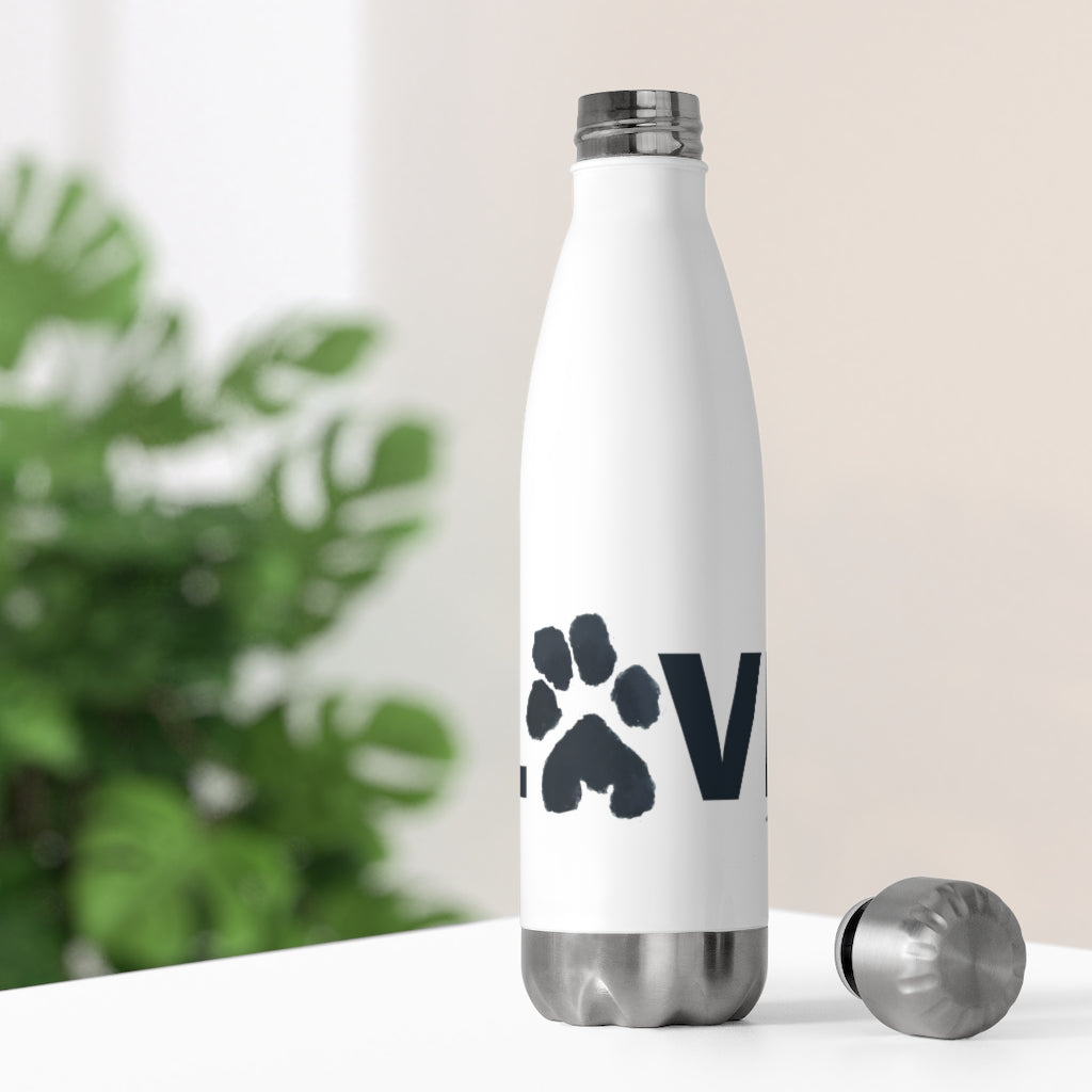 20oz Peppa Love Paw Print Insulated Bottle