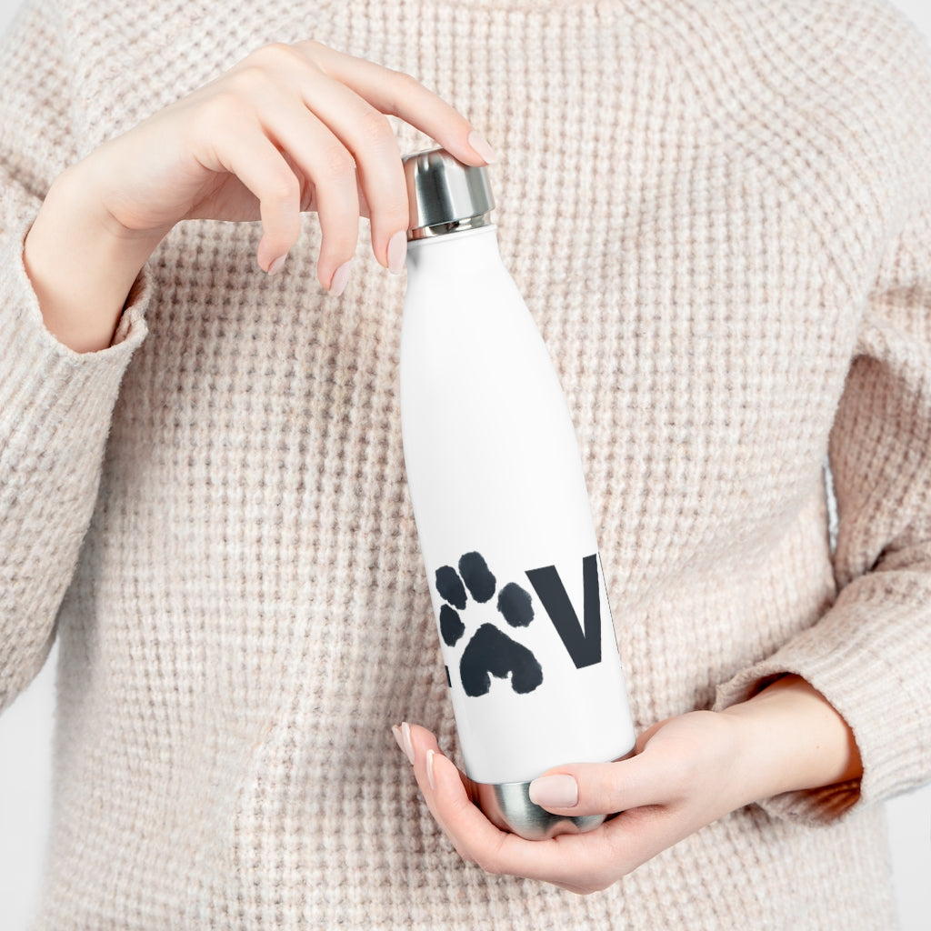20oz Peppa Love Paw Print Insulated Bottle