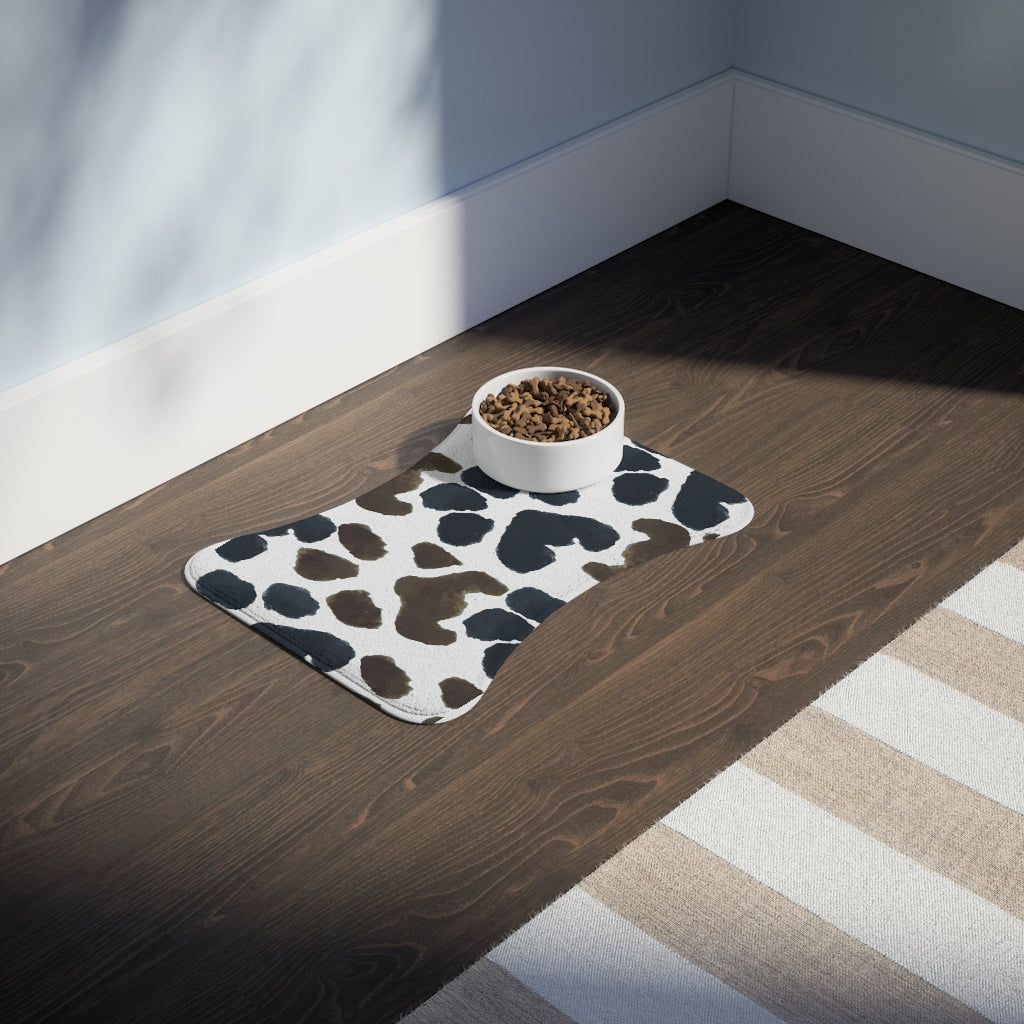 Peppa and Drewka Paw Print Pet Feeding Mats