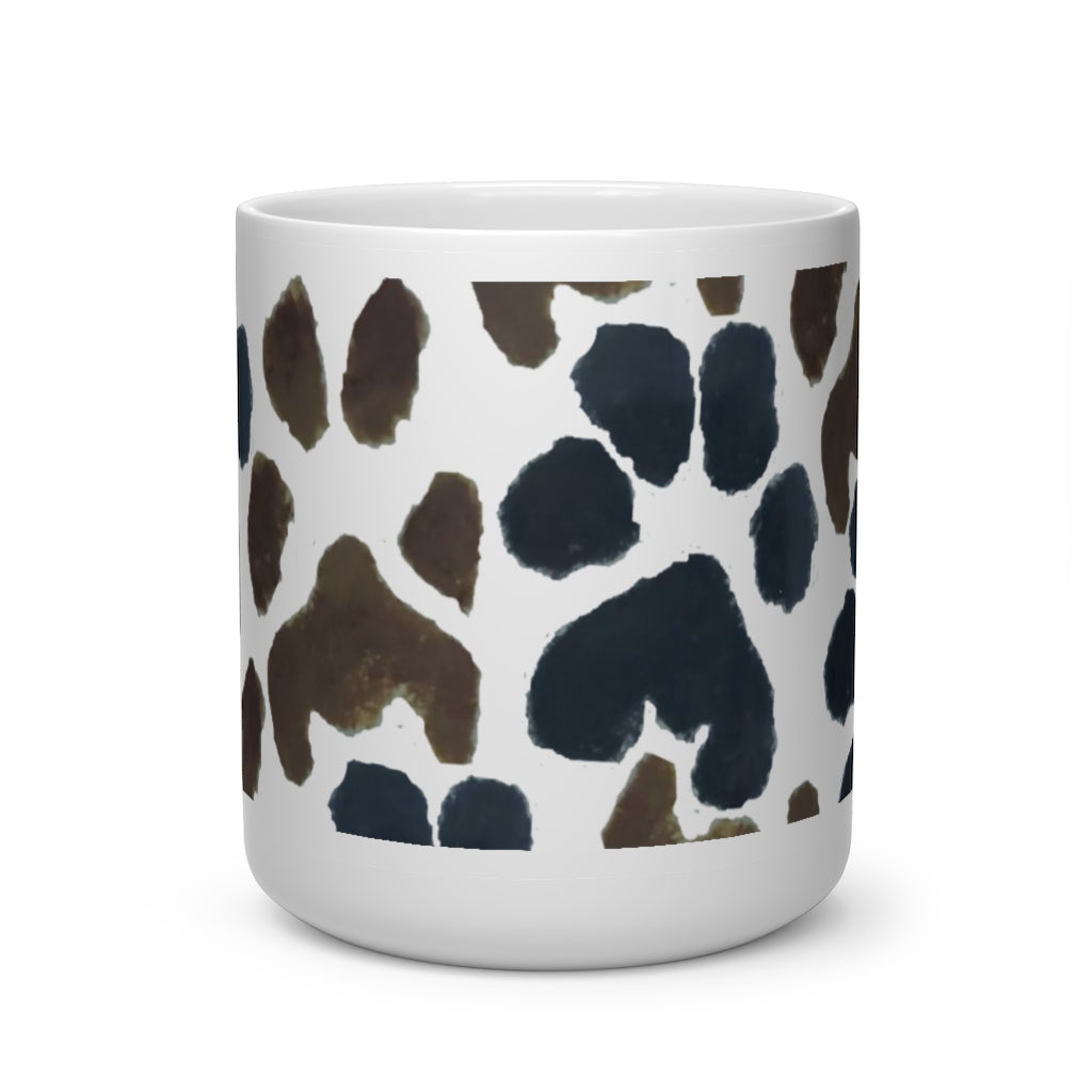 Peppa and Drewka Paw Print Mug
