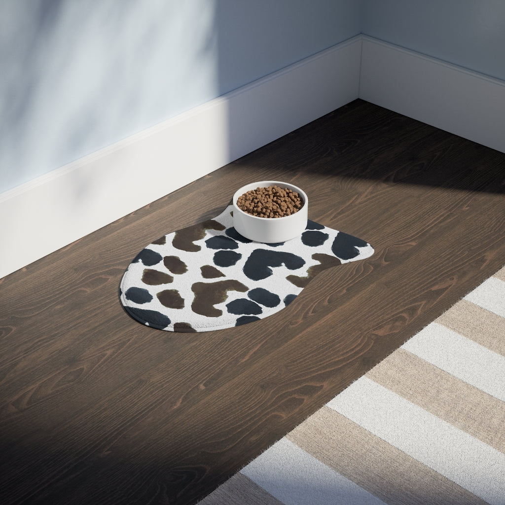 Peppa and Drewka Paw Print Pet Feeding Mats