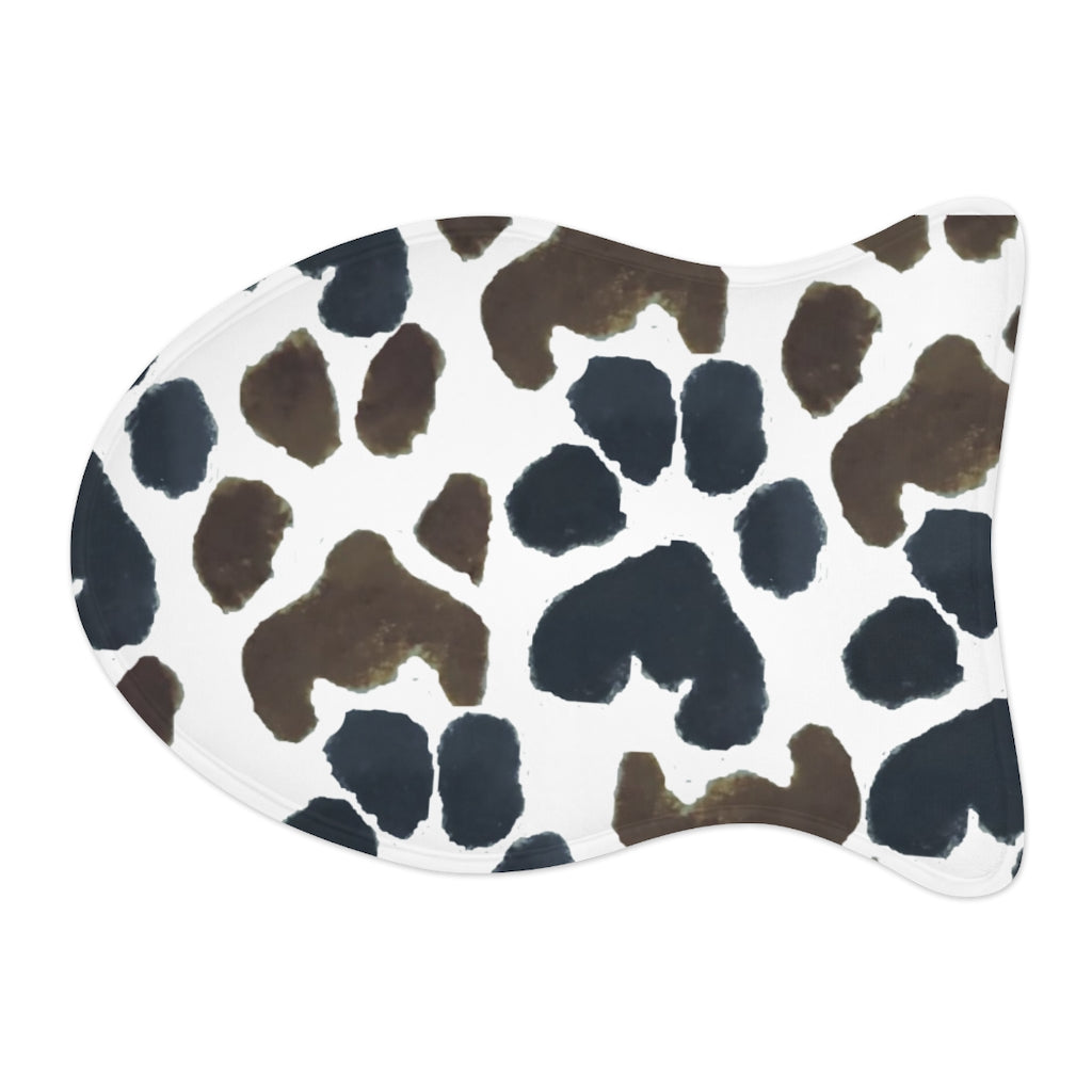 Peppa and Drewka Paw Print Pet Feeding Mats