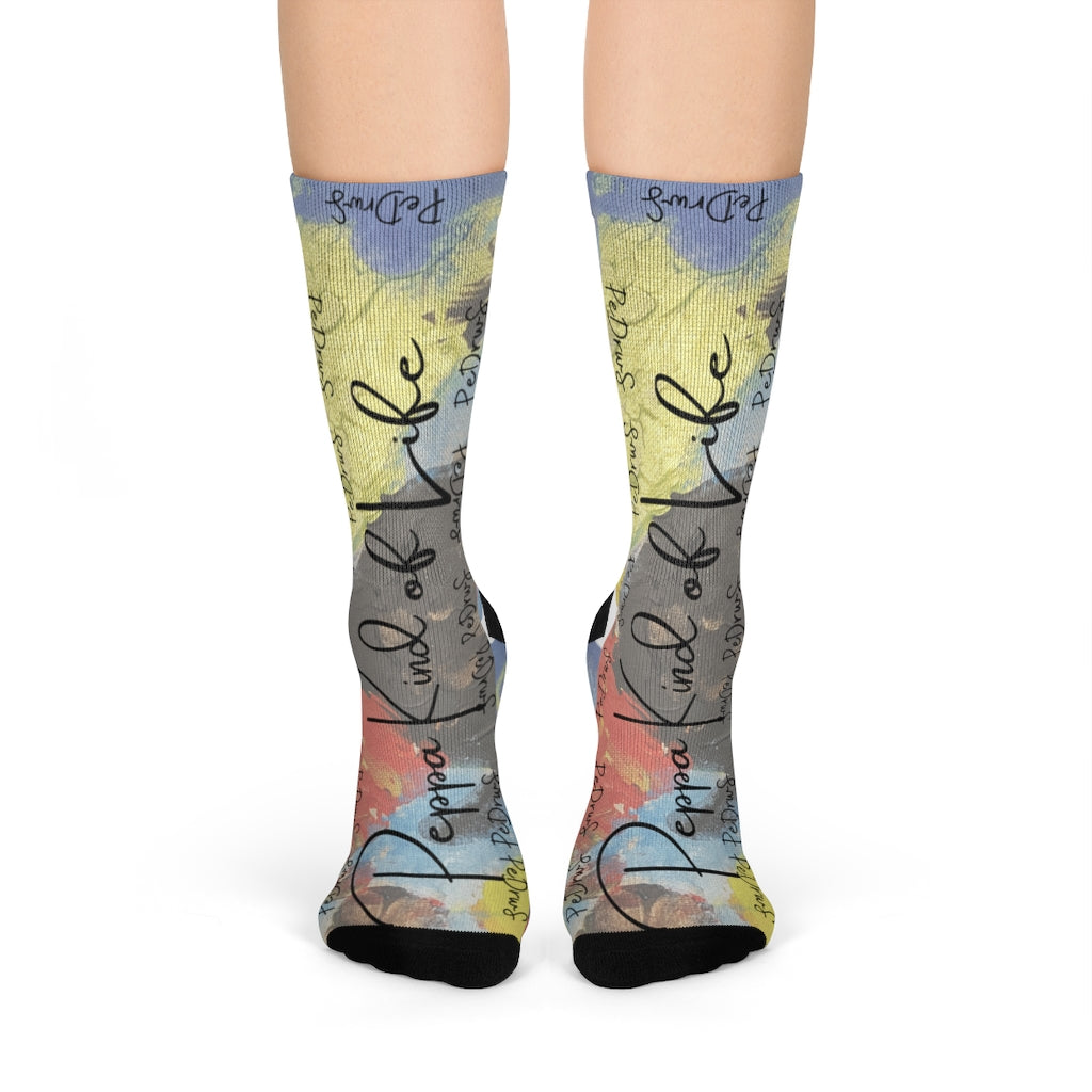 Peppa Prints Crew Socks