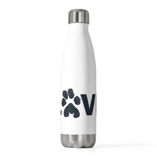20oz Peppa Love Paw Print Insulated Bottle
