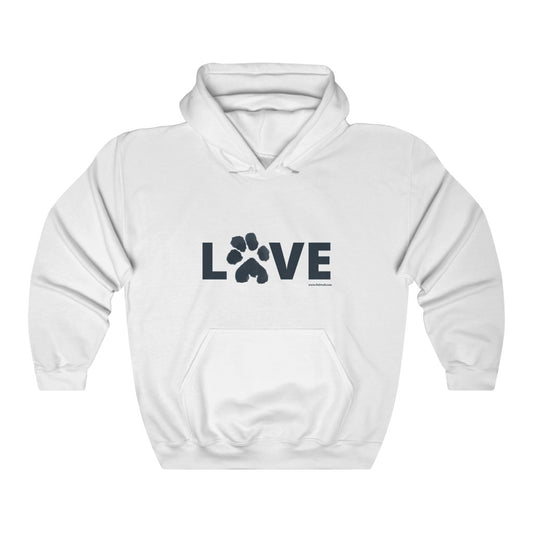 Peppa Love Paw Print Unisex Heavy Blend™ Hooded Sweatshirt