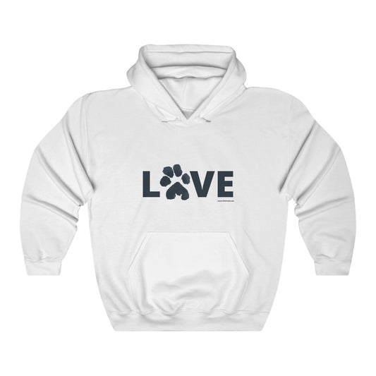 Peppa Love Paw Print Unisex Heavy Blend™ Hooded Sweatshirt