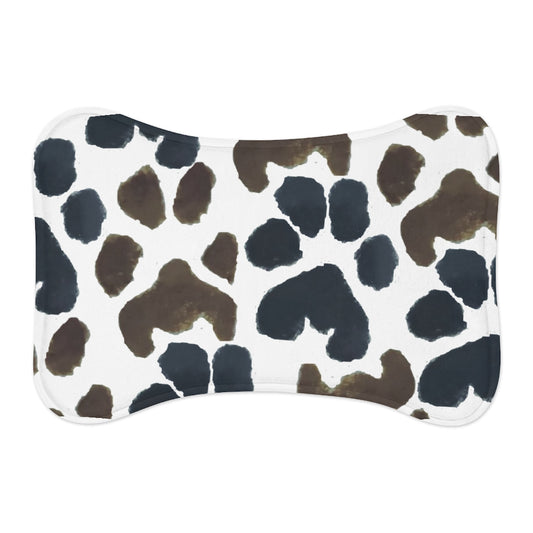 Peppa and Drewka Paw Print Pet Feeding Mats